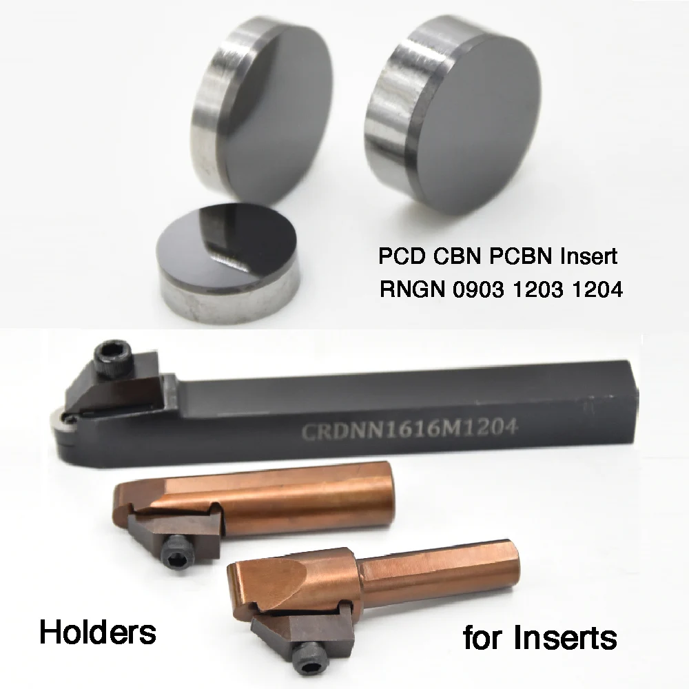 Cutters Plates RNMN 0903 1203 for Round Tool Holder, CRDNN Vertical Thread Insert Holders for PCD Diamond CBN PCBN Inserts