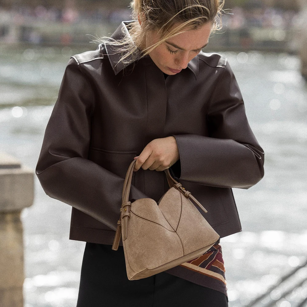 حقيبة نسائية بتصميم هندسي على الموضة حقائب يد ومحافظ صغيرة جديدة فاخرة حقائب كتف كروس للنساء حقيبة يد أنيقة #3