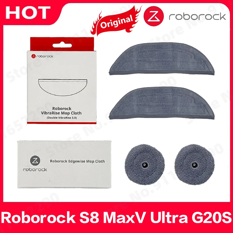 

Original Roborock S8 MaxV Ultra G20S Vibrating Mop Cloths Spare Parts Vacuum Cleaner Mop Rags Accessories