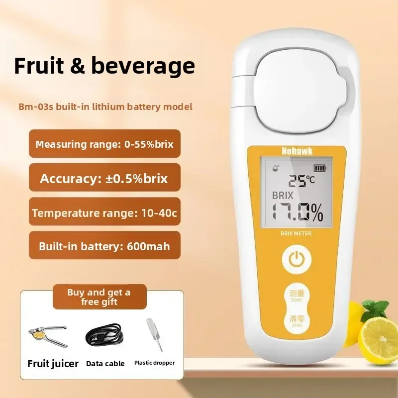 

NEW Digital Sugar Meter Fruit Sugar Refractometer Sweetness Tester Fruit Sugar Detection Sweetness Meter