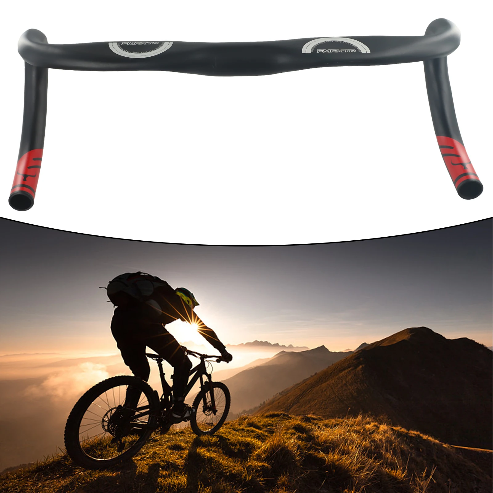 

Cycling Handlebar Road Bike Spare Parts Strengthen 31.8x420mm Accessories Aluminum Alloy Assembly Lightweight Attachment