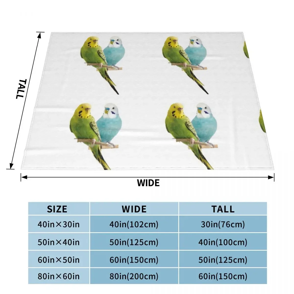 the parakeet: cute and tiny birds Throw Blanket warm for winter Fluffys Large Bed Blankets