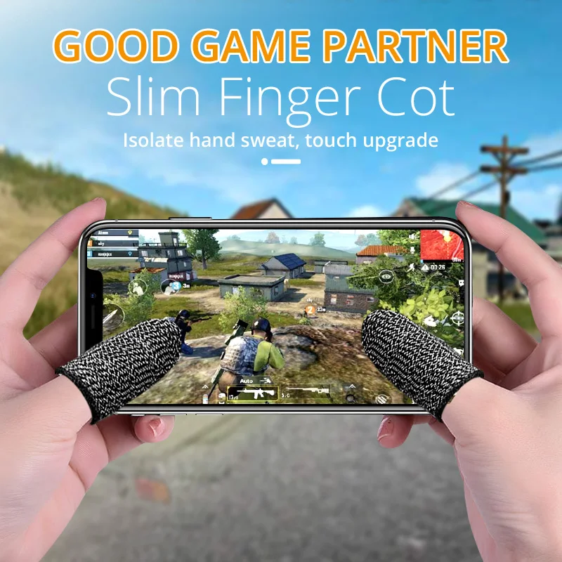 Gaming Finger Fingertips For PUBG Games Sleeve Breathable Anti-Sweat Touch Screen Finger Cots Cover Sensitive Mobile Touch Glove