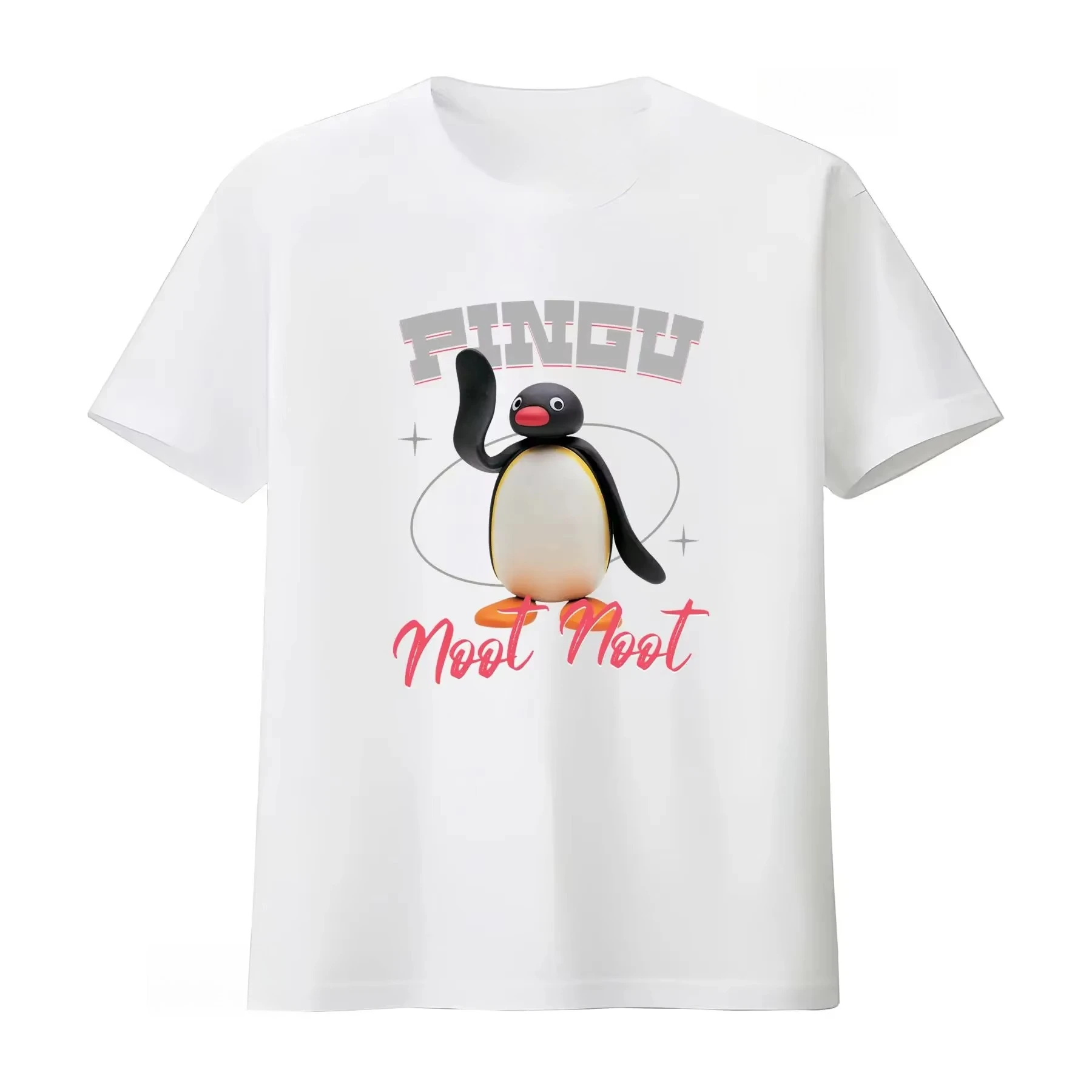 Pingu Funny Cartoon Kids Tv Noot Classic Show T Shirt Adorable Penguin Design Perfect for Young Fans vintage Washed Stylish