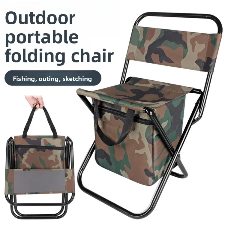 

Outdoor Camping Folding Chair New Bag Storage Back Chair Art Student Sketch Mazar