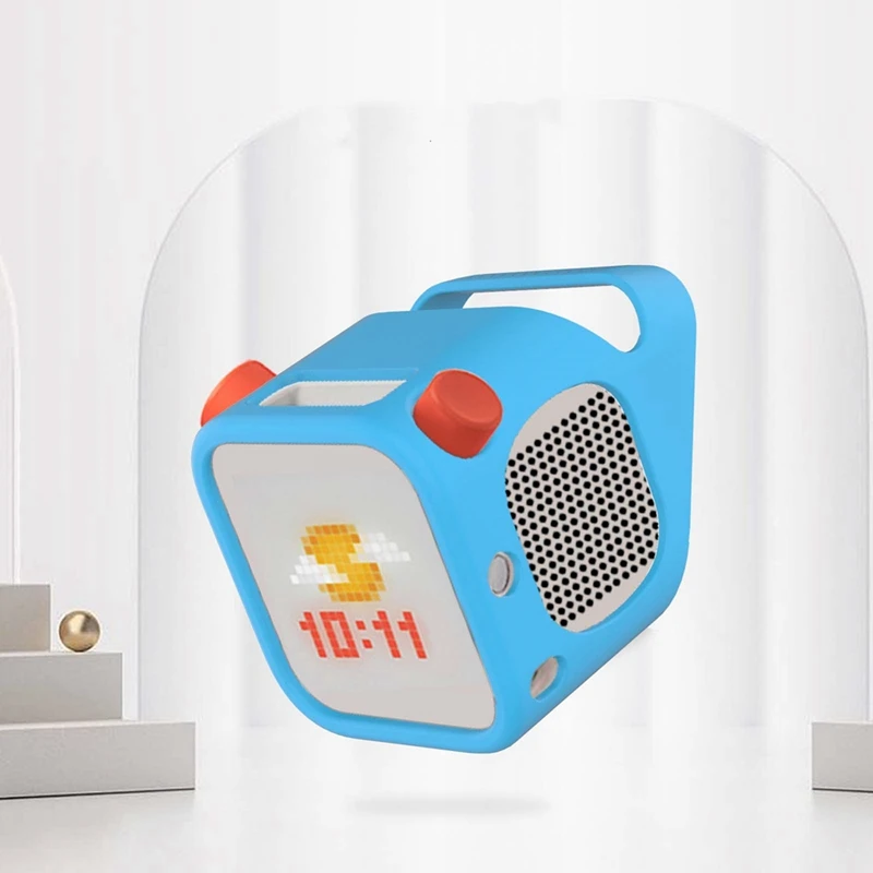 حافظة من السيليكون لهاتف Yoto Player 3Rd Gen، مكبر صوت بلوتوث للأطفال يلعب أجزاء الغطاء الواقي - أزرق