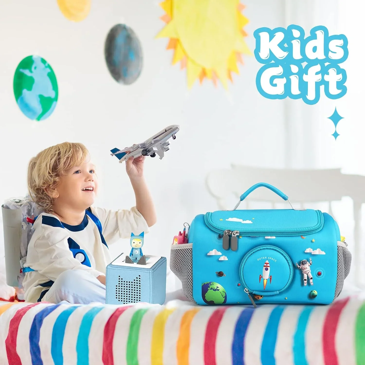 Toniebox Starter Set Portable Audio Player Carrying Bag - Educational Musical Toy Storage Organizer Audio Storage Accessories