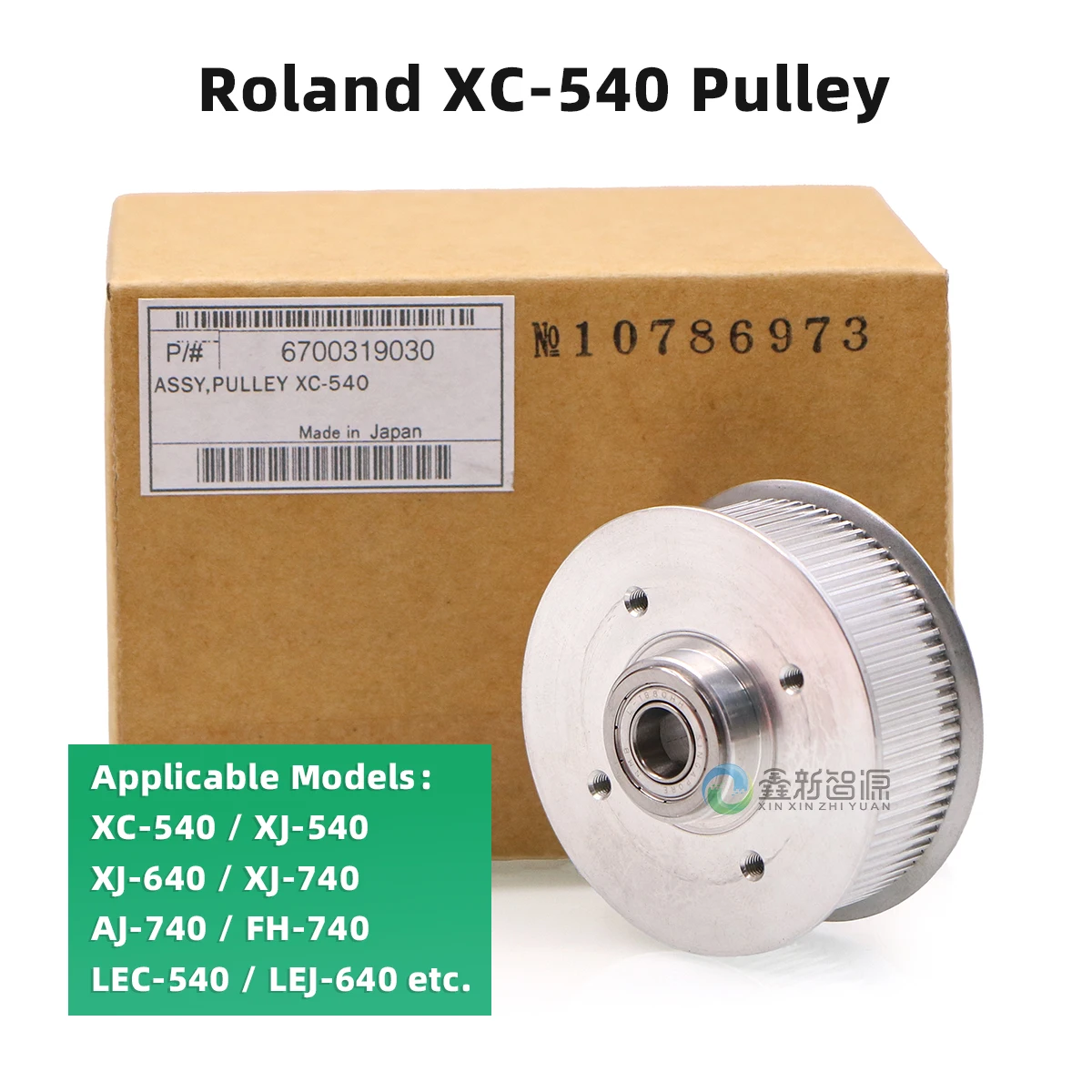 

1PC Original Roland XC-540 Belt Pulley Gear Assy for XJ-540/XJ-640/XJ-740/AJ-740/FH-740/LEC-540/LEJ-640 Plotter Printer Pulley