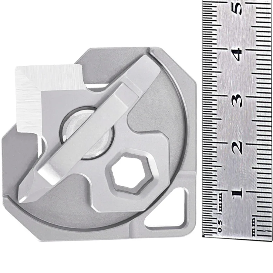 4-in-1 Mini Titanium Alloy Multifunctional EDC Small Tool Screwdriver Wrench Small Cutting Knif e Portable Pendant