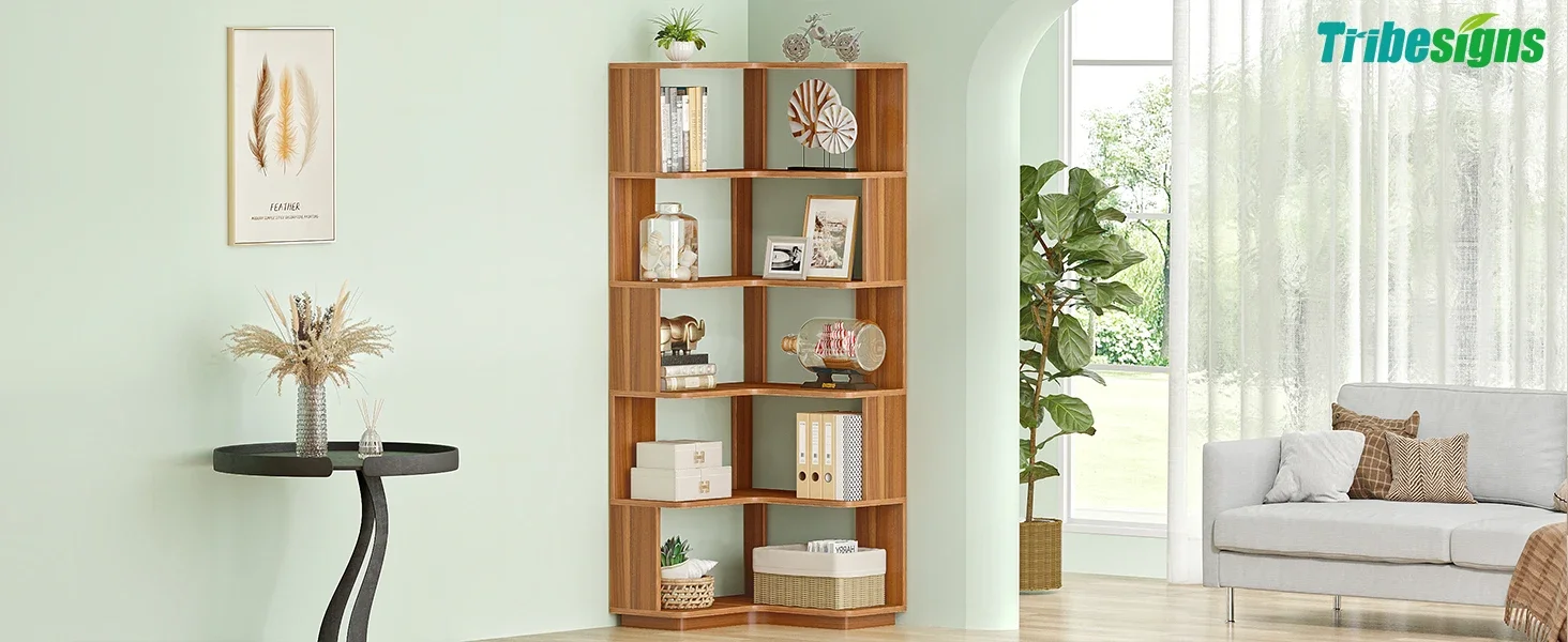 Industriële boekenkast met 6 niveaus, 190 cm hoge boekenkast met 11 open opbergplanken