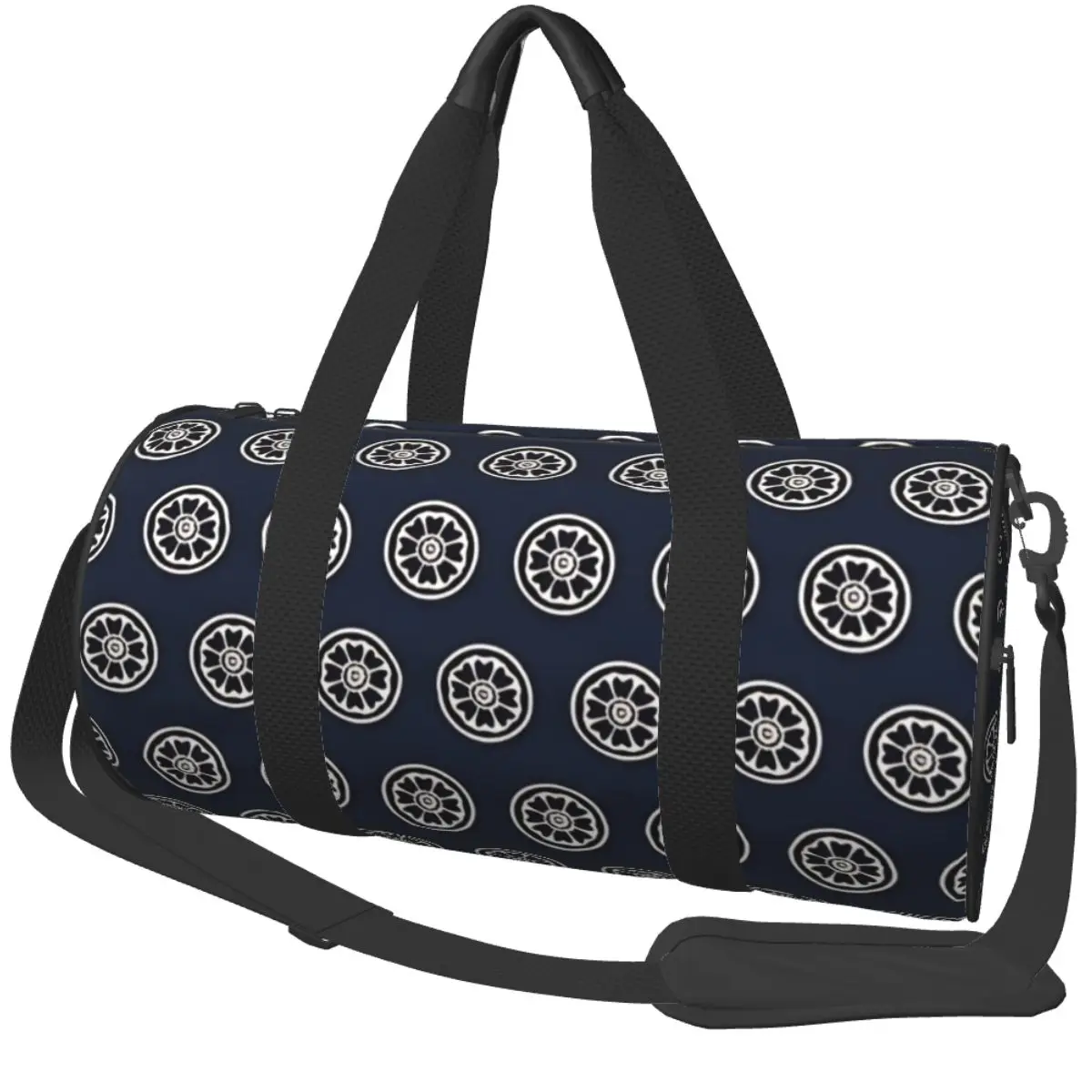 Gym Bag White Lotus Sports Bag with Shoes A-Avatars Couple Oxford Custom Handbag Novelty Training Fitness Bag