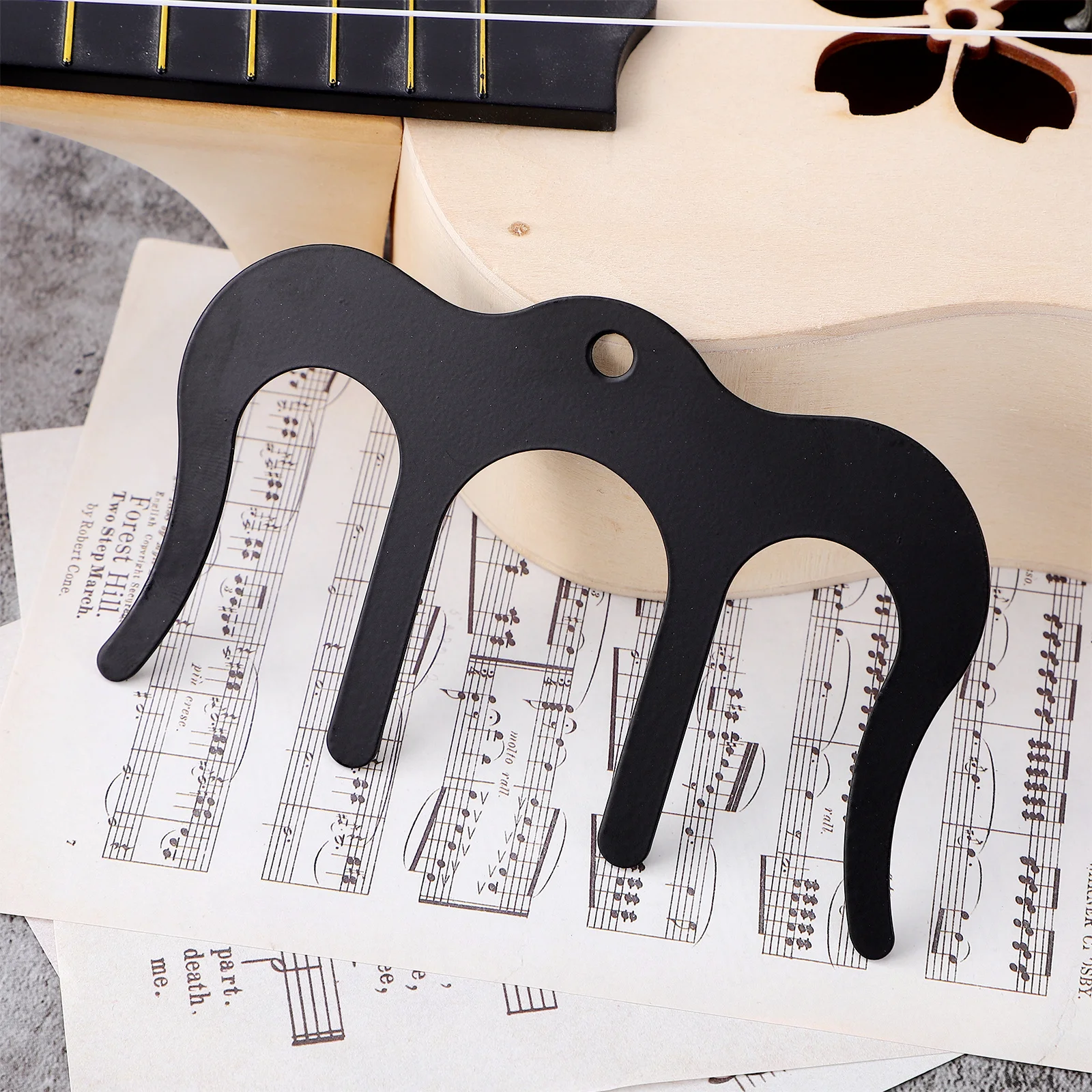 مشبك كتب الموسيقى حامل صفحة بلاستيكي أسود لورقة الجيتار حامل الموسيقى ملحقات الأداة دعم وضع مسطح #5