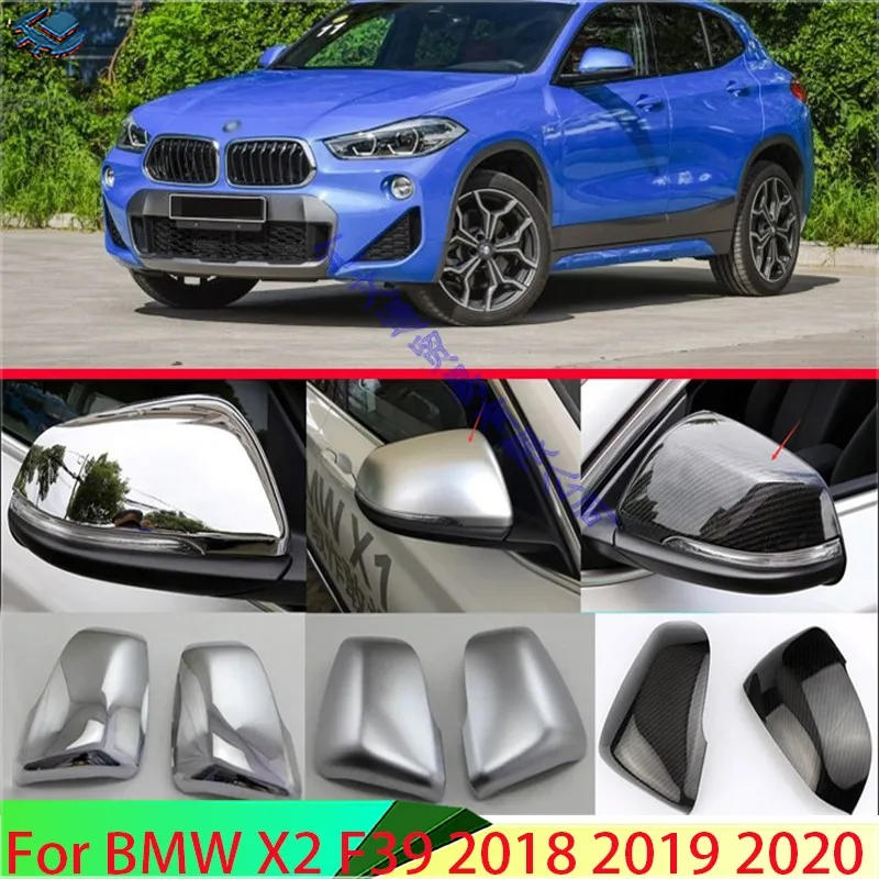 

For BMW X2 F39 2018 2019 2020 Car Accessories ABS Chrome Door Side Mirror Cover Trim Rear View Cap Overlay Molding Garnish