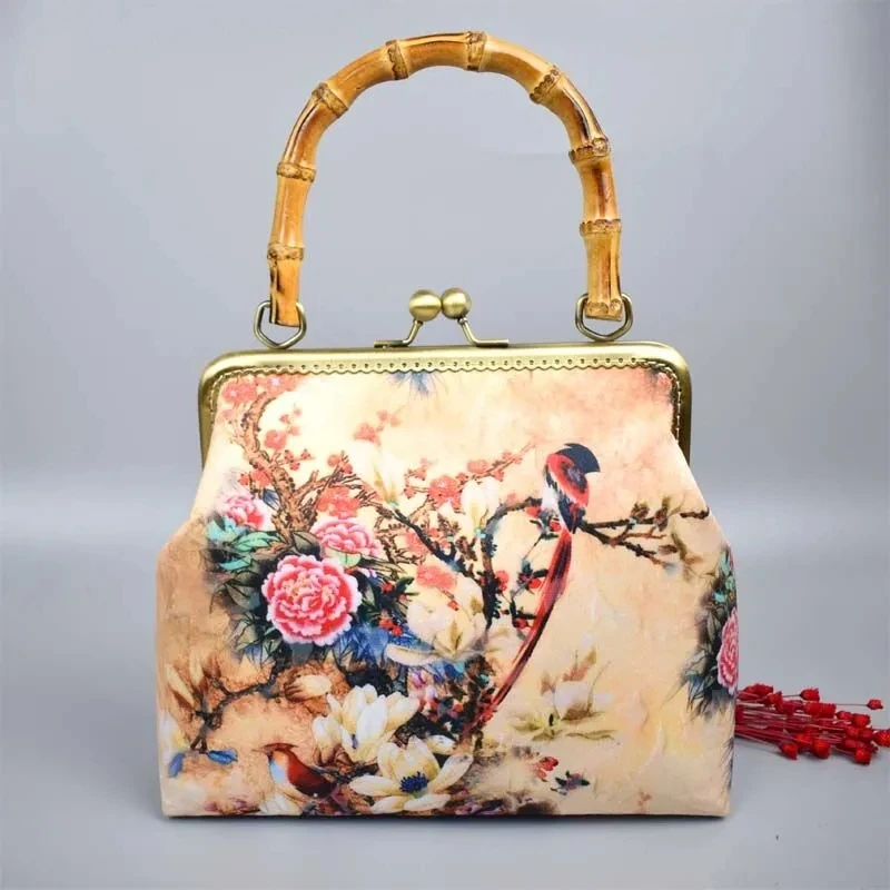 Vintage Shell Lock Designer Bags Flowers Mother Gift Bag Bags Chain Women Shoulder Crossbody Bag Women\'s Handbags Purses