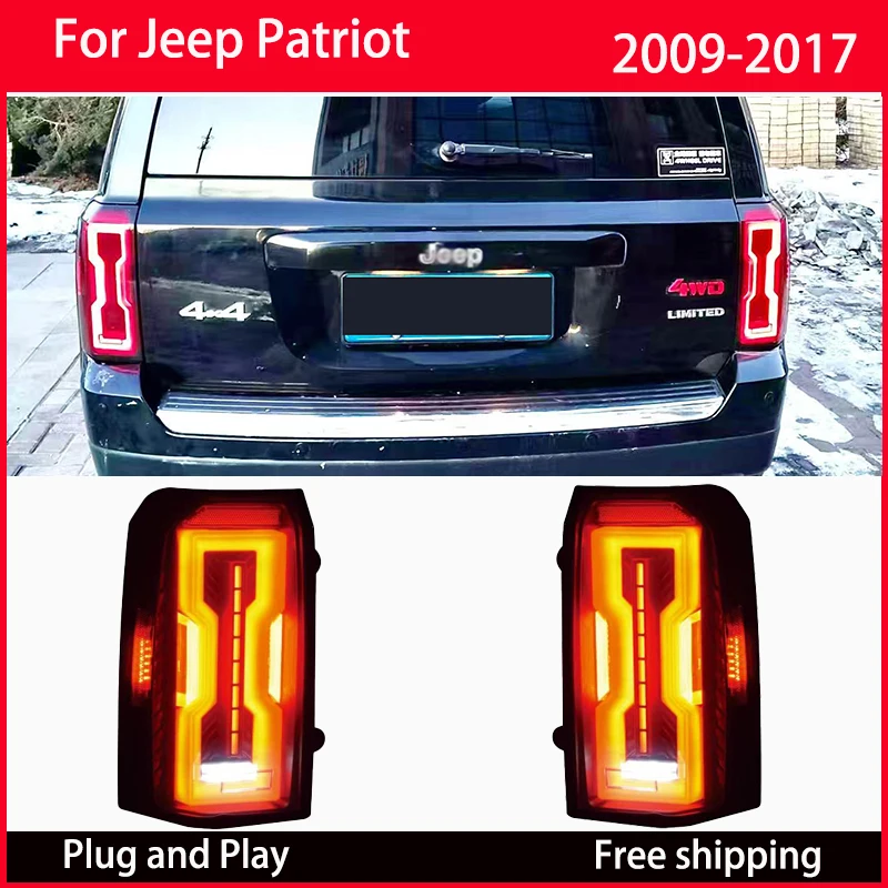 For Jeep Patriot LED taillight Assembly 2009-2017 Turn signal brake light auto parts