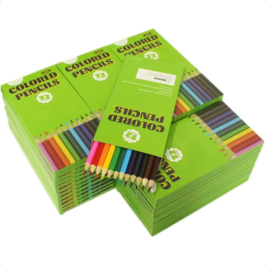 

576Pcs Colored Pencils Presharpened coloring pencils for adults kids Bulk Back to School plies For Teachers 12 Colors 12pcs box