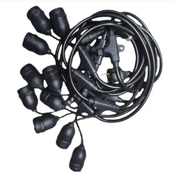 5/10/20/30M Outdoor Light Cable E27 LED String Light Commercial Grade Waterproof for DIY Party Garden Patio Holiday Festoon Wire