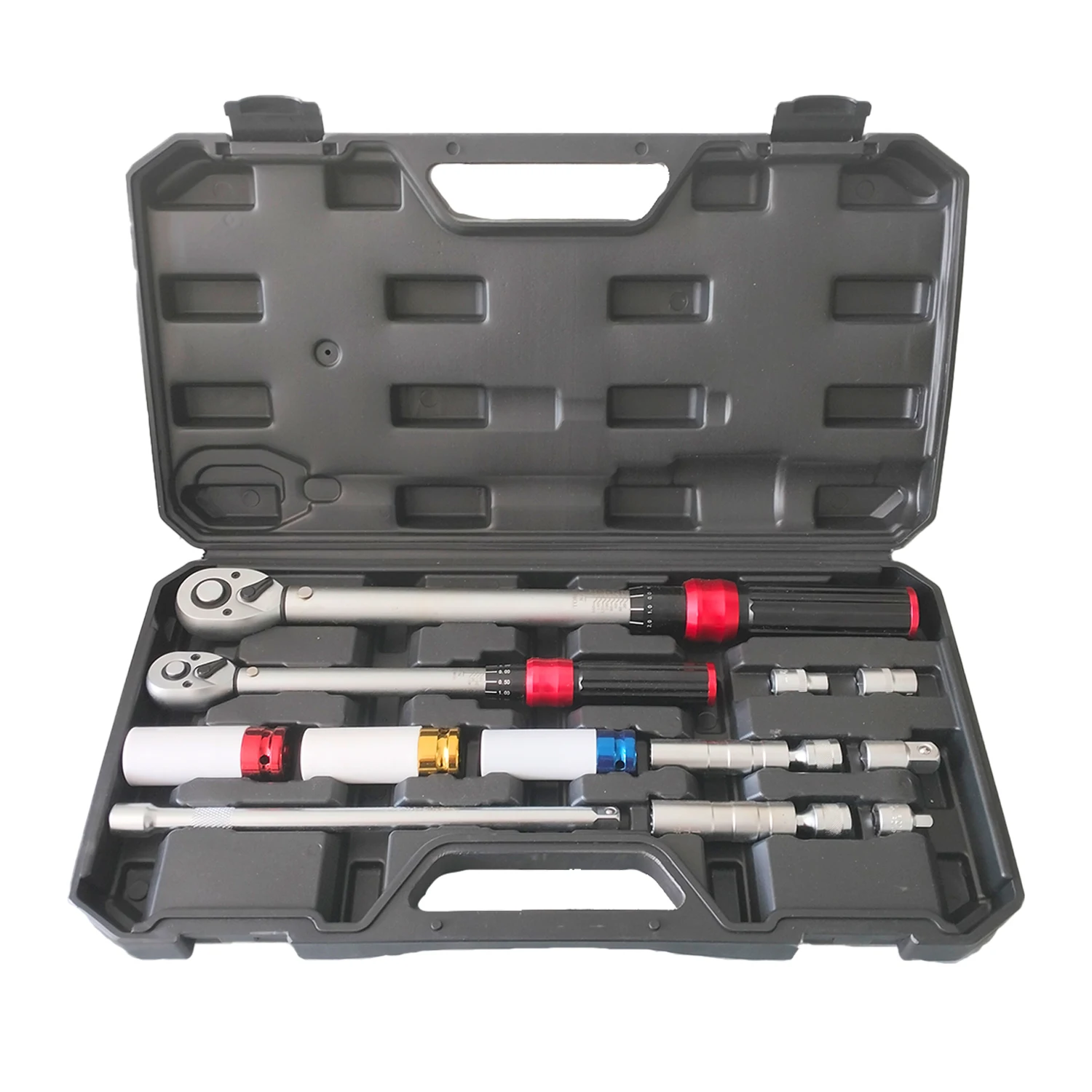 

12pcs High-precision Preset Adjustable Torque Wrench Auto Repair Tire Spark Plug Bicycle Torque Kilogram Torque Wrench Kit