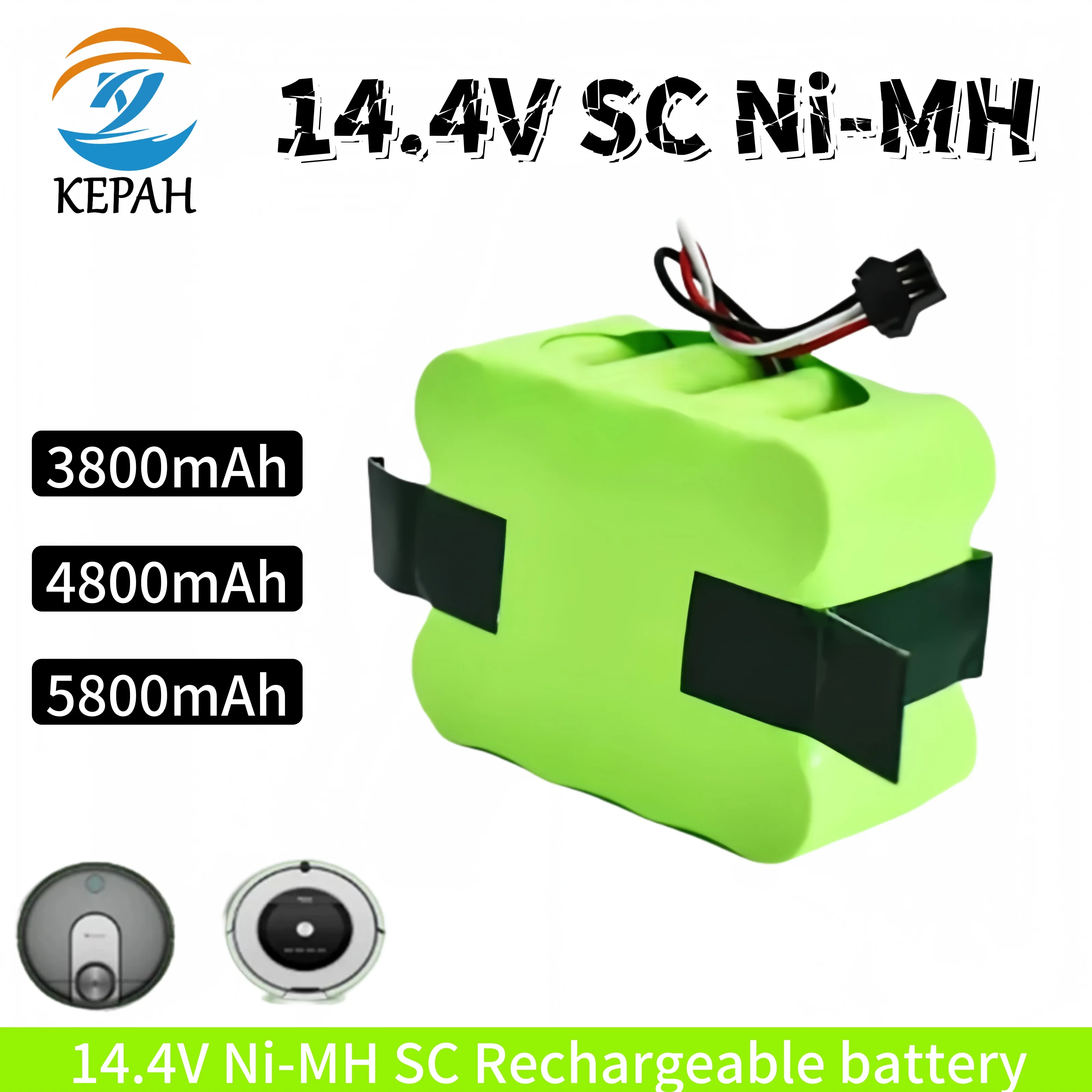 

14.4V Ni-MH SC Rechargeable Battery for KV8 XR210 XR210A XR210B XR510B XR510C Vacuum Cleaner Sweeping Robot