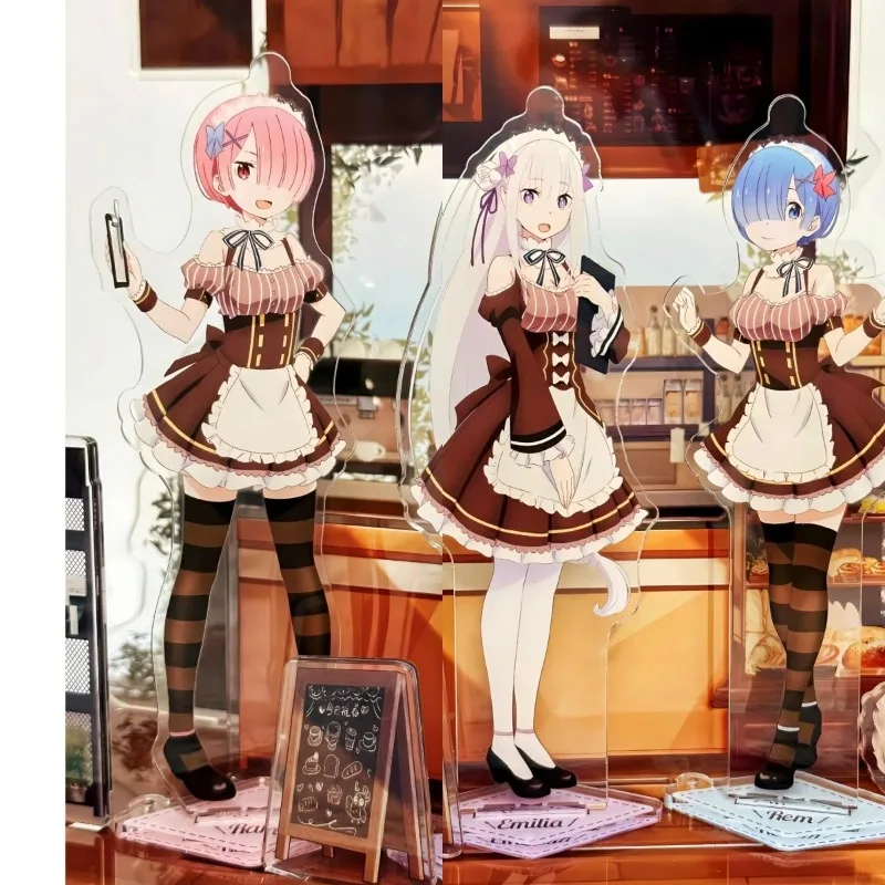 

Re:ZERO - Starting Life in Another Acrylic Stand Figure Emilia Rem Anime Peripheral Creativity Barista Maid Modeling Ornament