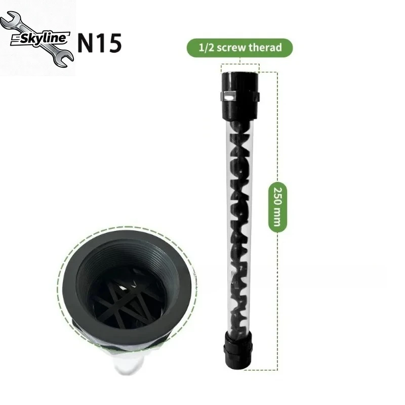 Static Mixer for Pipelines DN15-DN40, Female Thread Ozone Mixer 1/2