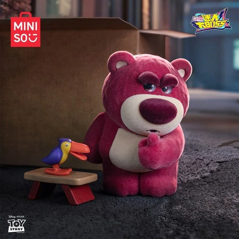 

MINISO Disney Pixar Strawberry Bear Charming Big BOSS Co-branded Blind Box Mystery Box Cute Figurine Desktop Decoration