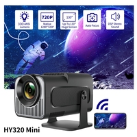 Salange HY320 MINI Android 11.0 Projector LED Beamer Home Cinema 300ANSI 720P WIFI Smart TV HD 1080P 4K Movie