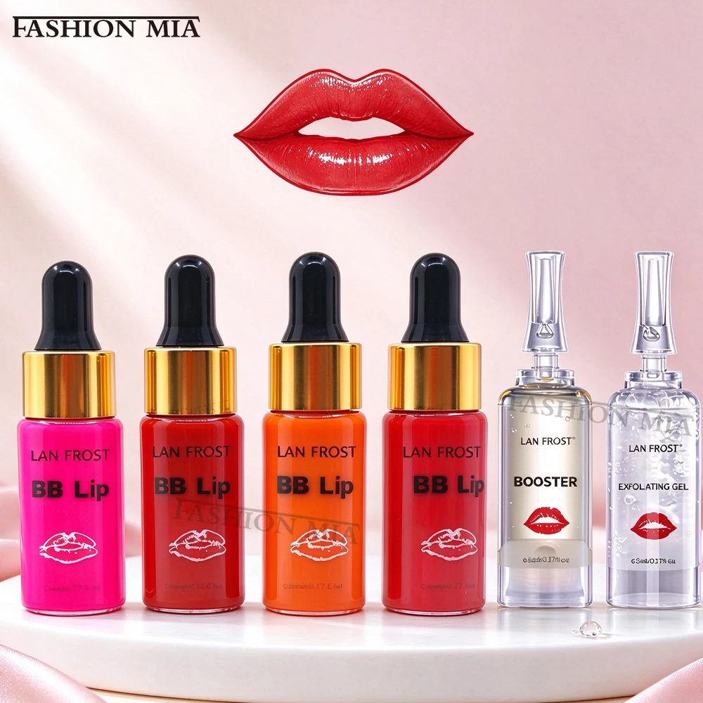 5ml BB Lips Ampoule Serum Starter Kit Semi-Permanent Lip Tint Pigment Long Lasting Moisturizing Lip Care for Lips Glow