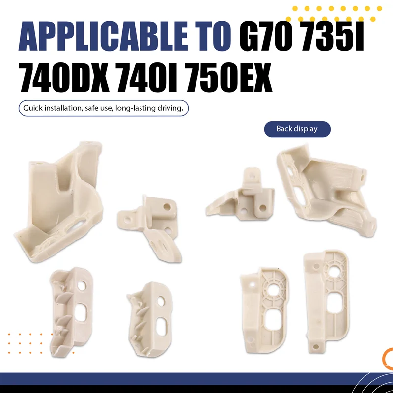 

A85E-Front Headlamp Holder Mount Repair Bracket Kit 1 Pair For BMW 7 Series G70 735I 740Dx 740I 750Ex 2022-2023