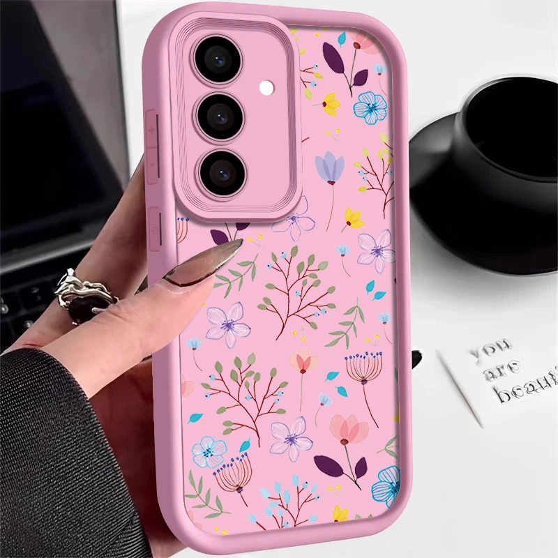 Hülle für Samsung Galaxy S26 FE S25 S26 S24 S23 Ultra Plus A57 A37 A27 A18 A17 A16 A56 A36 A53 A54 A15 A55 Blumendruck TPU-Cover – Detail 9