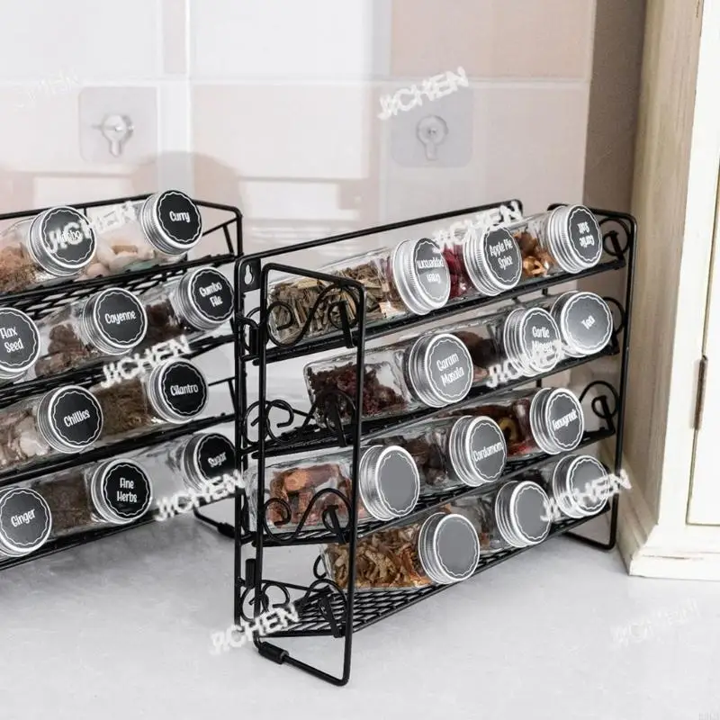 

Neu 2025 New Multiple Layer Pliable Seasoning Planner Produced of Mild Steel for Kitchen Counter Space Optimization Easy Arrange