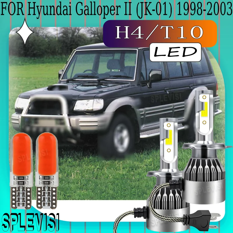 

High Brightness Dustproof Power Saving waterproof H4 LED headlight For Hyundai Galloper II (JK-01) 1998 1999 2000 2001 2002 2003