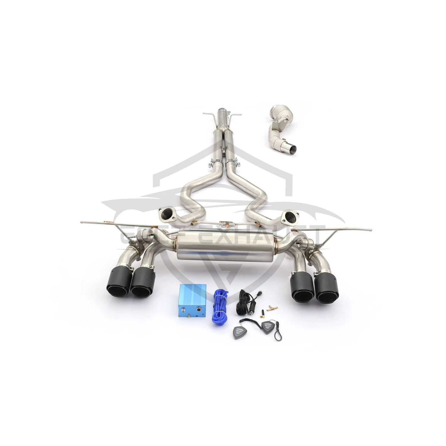 

Выхлоп Valvetronic Catback с водосточной трубой для Land Rover Defender P300 110 2,0 T, агрессивная производительность выхлопных газов, обновление