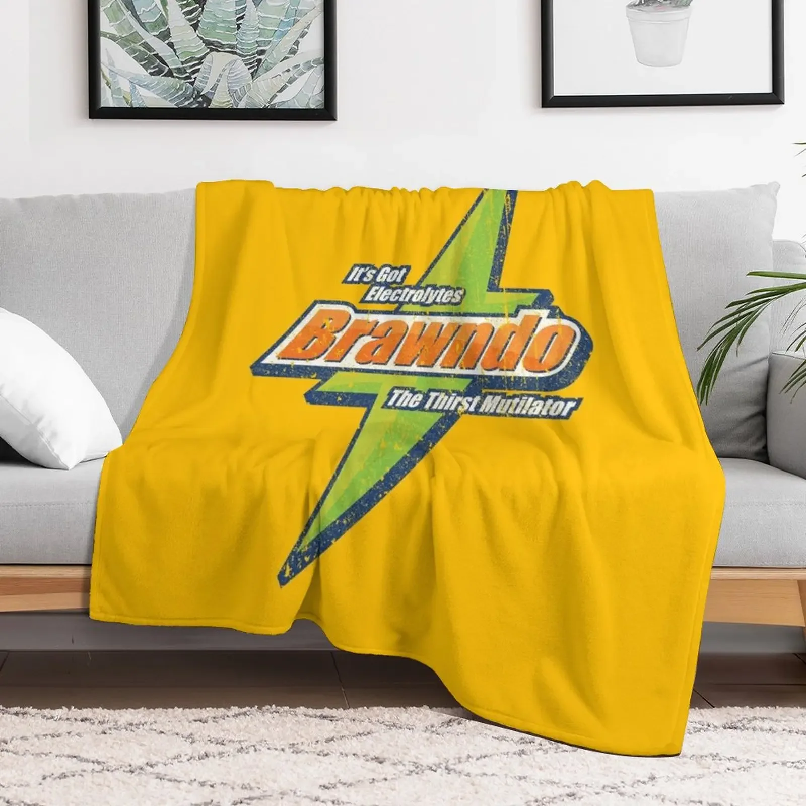 Brawndo Throw Blanket Air Conditioner Soft Blanket for Office Home