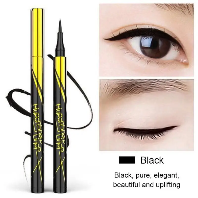 1/2/3 stücke Eyeliner schwarz flüssiger Eyeliner Stift wasserdicht schnell trocken Schwamm Kopf Eyeliner Bleistift Make-up für Frauen Kosmetik billig