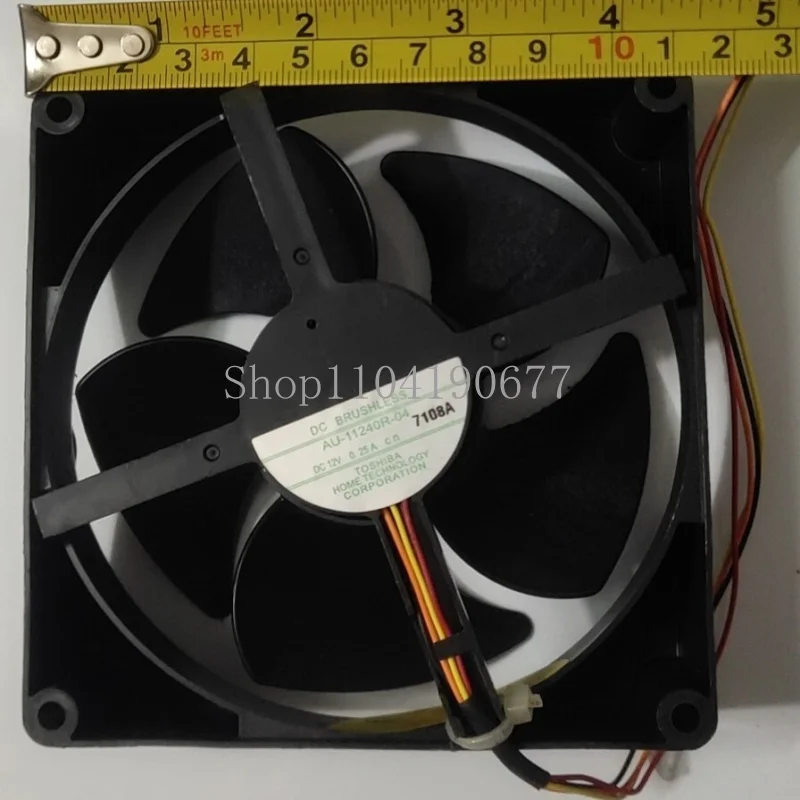 Cooling Fan Motor AU-11240R-04 12V 0.25A BRUSHLESS For Toshiba Refrigerator ~ ~