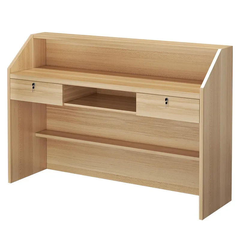 Modern Small Bar Counter Reception Desk for Beauty Salon Barber Shop Clothing Store Supermarket Front Office Table