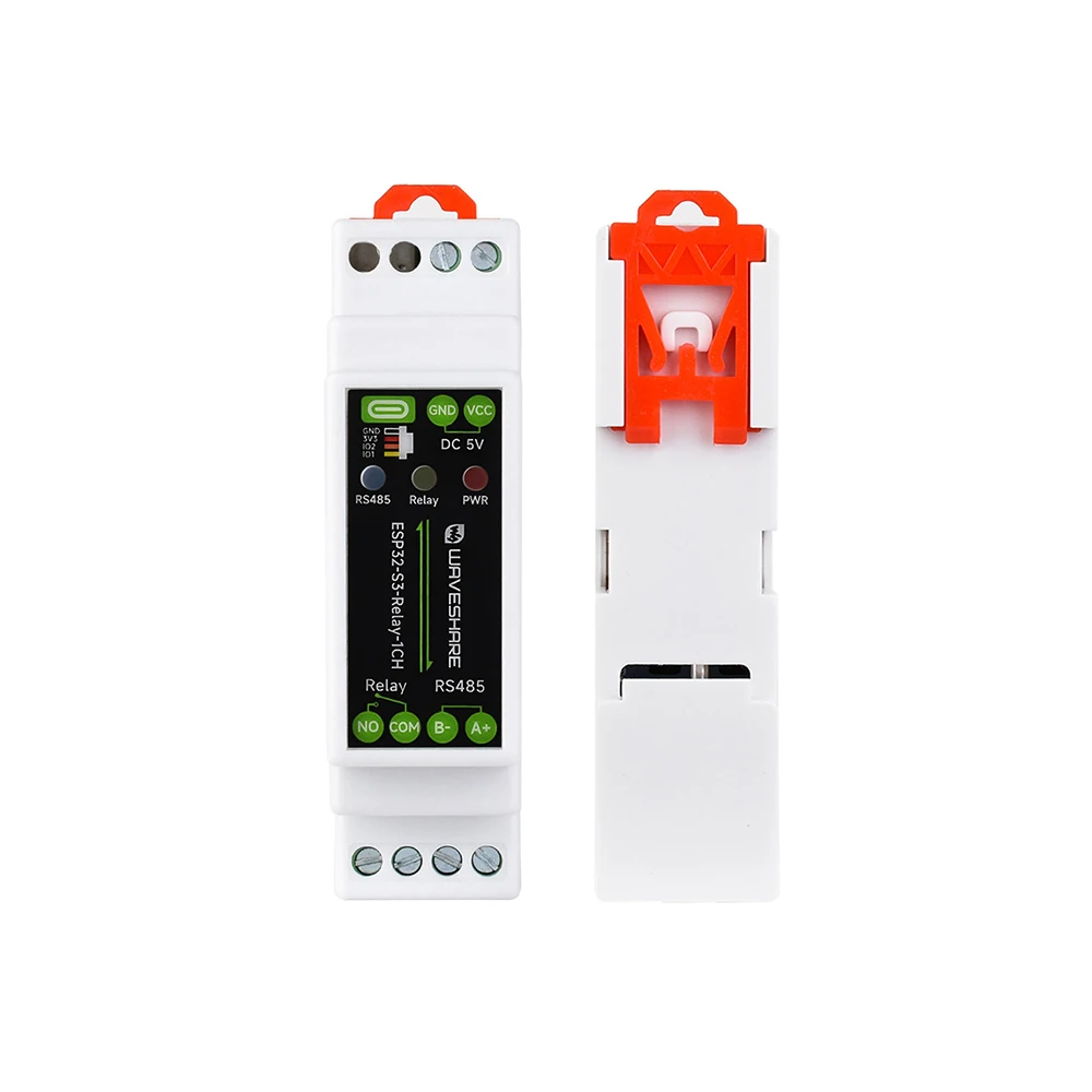Waveshare ESP32-S3 1-Kanal-Relaismodul mit 2,4G WiFi 5.0 Bluetooth RS485 Dual Core 240MHz Industrielles DIN-Schienengehäuse mit RTC-Uhr – Detail 25