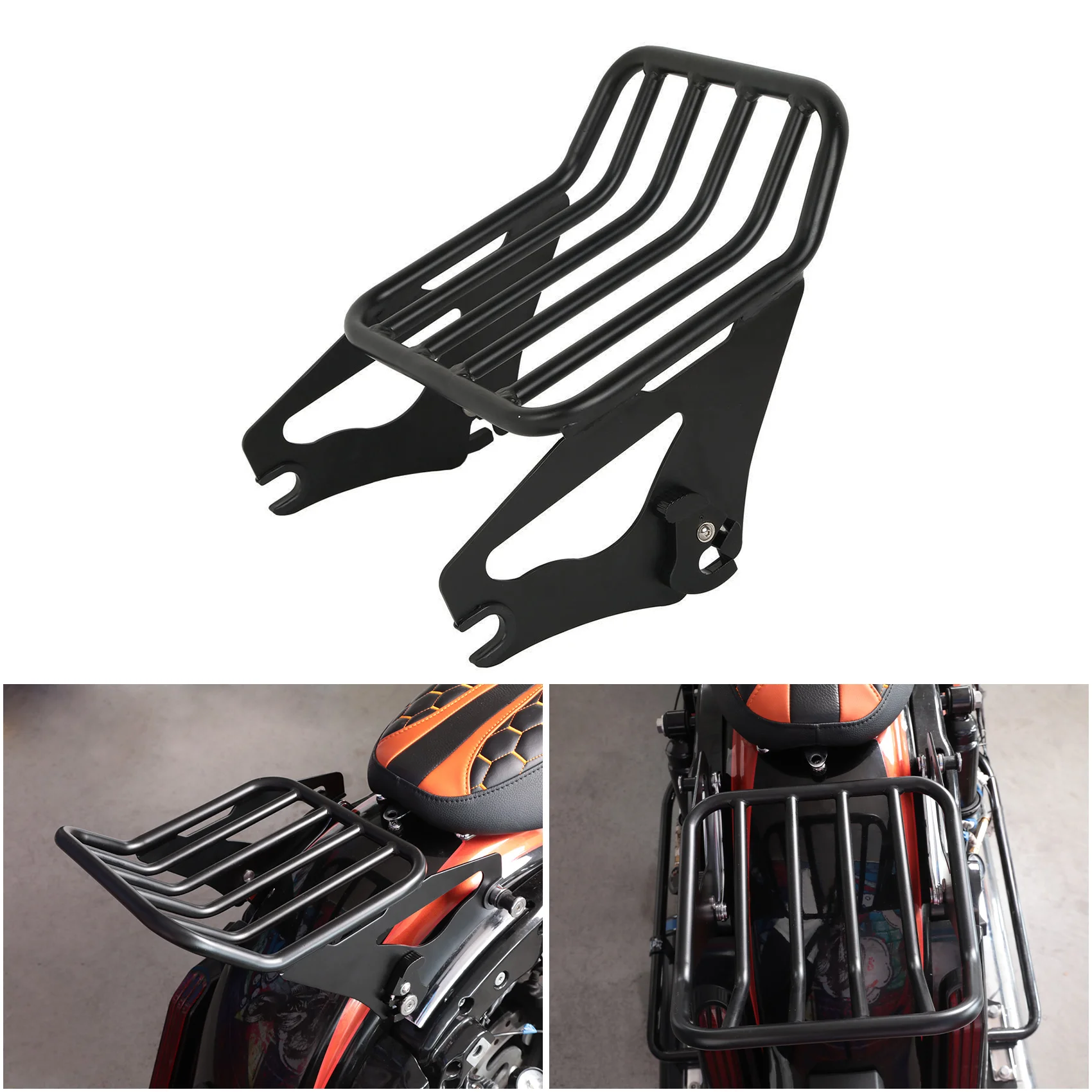 

Detachable Two-Up Luggage Rack For Harley Touring Road King Street Electra Glide 2009-2023