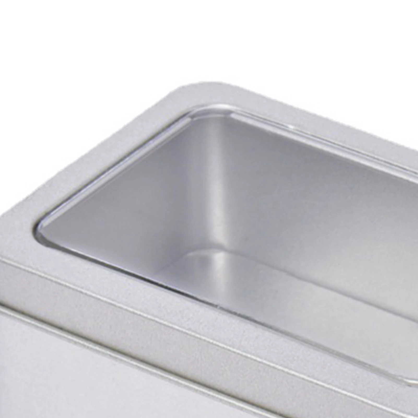 Nail Clipper Iron Tin Box Containers Visible Empty Trinket Containers for Nail Art Accessories