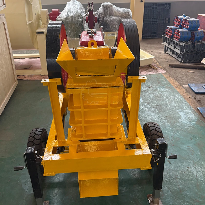 High-Quality XSmall Portable Rock & Mineral Processing Jaw Crusher With AC Motor Engine Easy To Operate 0.4-1.8T/H Capacity