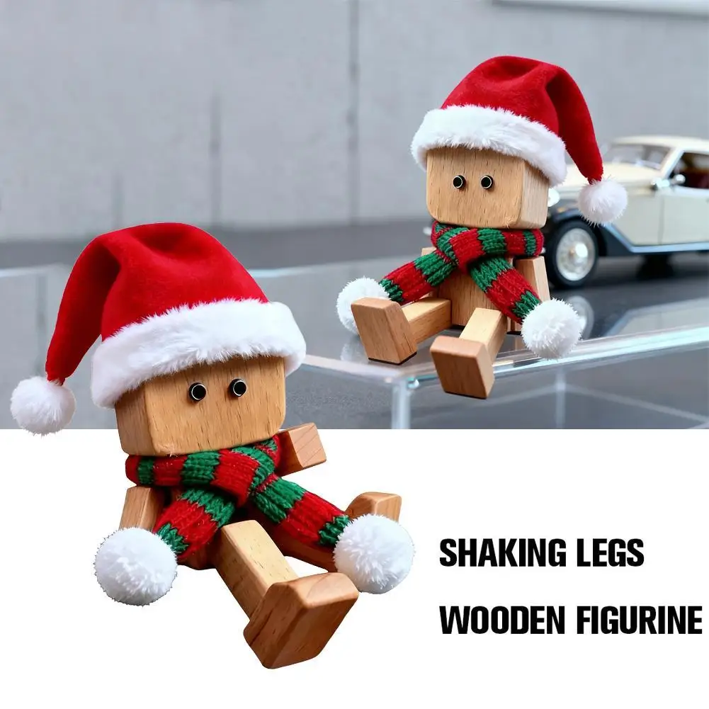 NEW Shaking Wooden For Man Gift It Comes With Vivid Expression Accessories, Desktop, Bookshelf, Car Decorations Christmas G M9P8