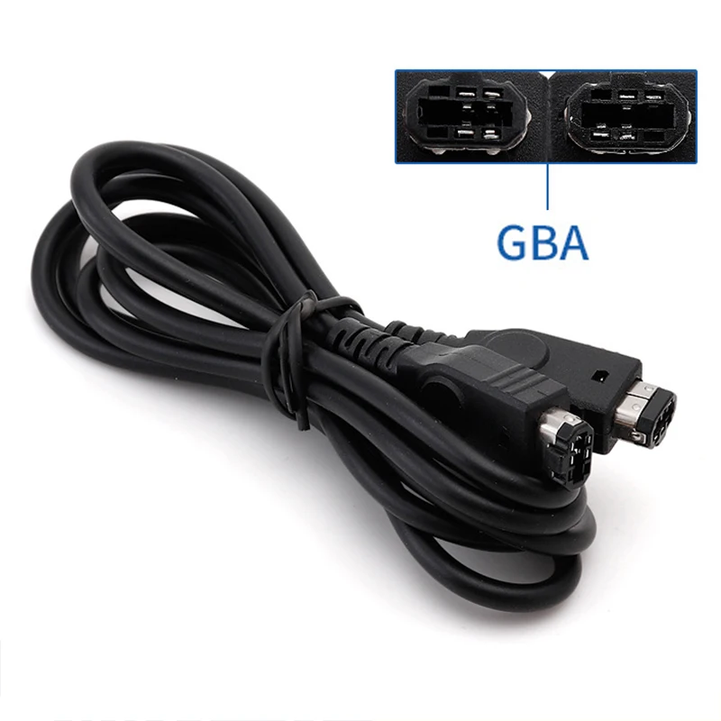 

100pcs/lot Black 1.2M 2 Player for GBA GBASP Link Cable Cord For Nintendo GameBoy SP