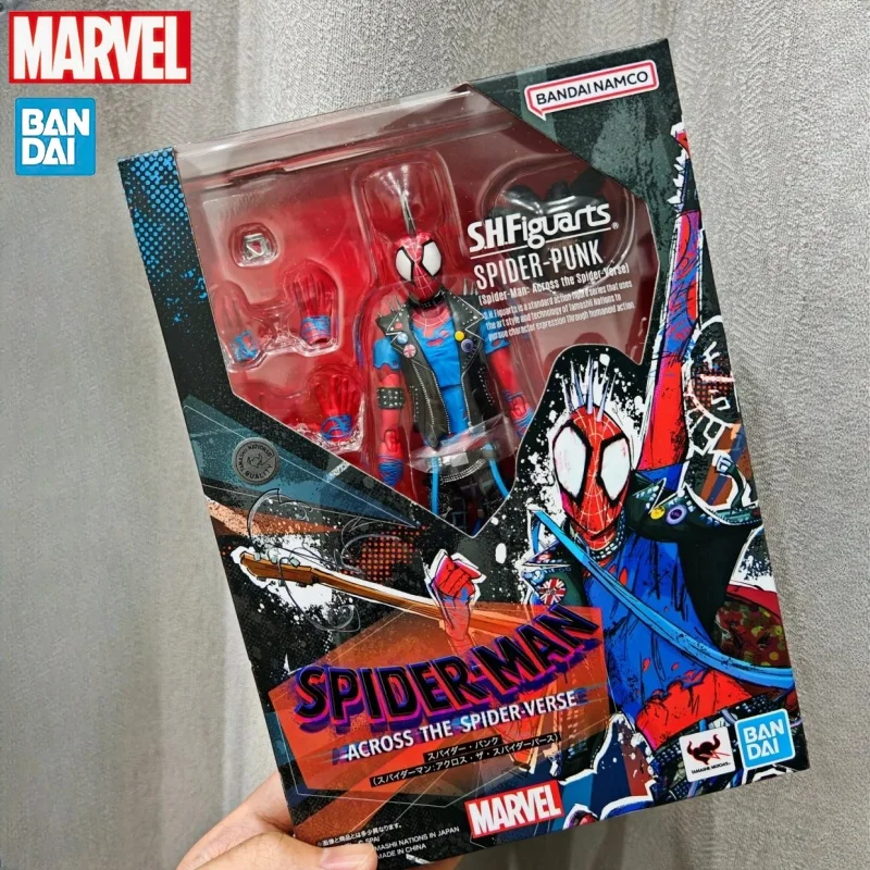 

Original Bandai Anime Action Figure Spider Man Punk ACROSS THE SPIDER-VERSE SHFiguarts Finished Model Kit Toy Gift