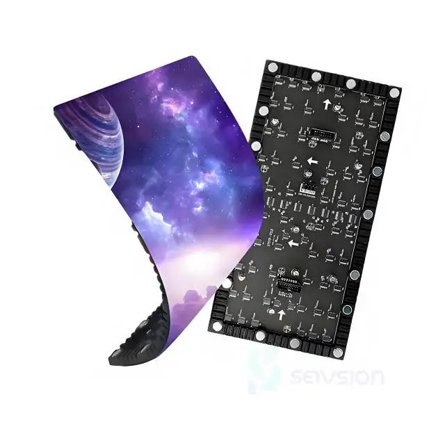 Customized Flexible LED Display Screen Can Be Bent Indoor P2.5 LED Screen Advertising Animation Background LED Video Wall