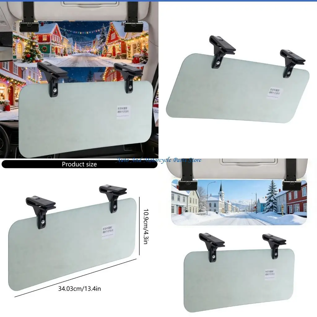 P9FD Flexible Car Sunvisor Enhancer Suitable For Daytime Driving Safety And Clear Provide Full Coverage From Direct Sunlight