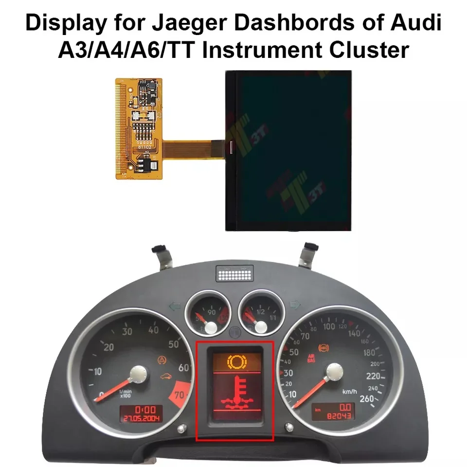 Dashboard LCD Display for Jaeger Dashbords of Audi A3 A4 A6 TT Instrument Cluster