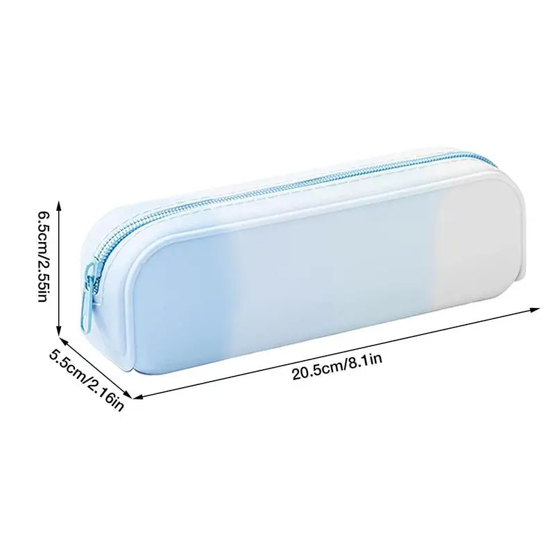 防水シリコンペンシルポーチ,ペンケース,大型収納バッグ,学校,事務用品,大容量