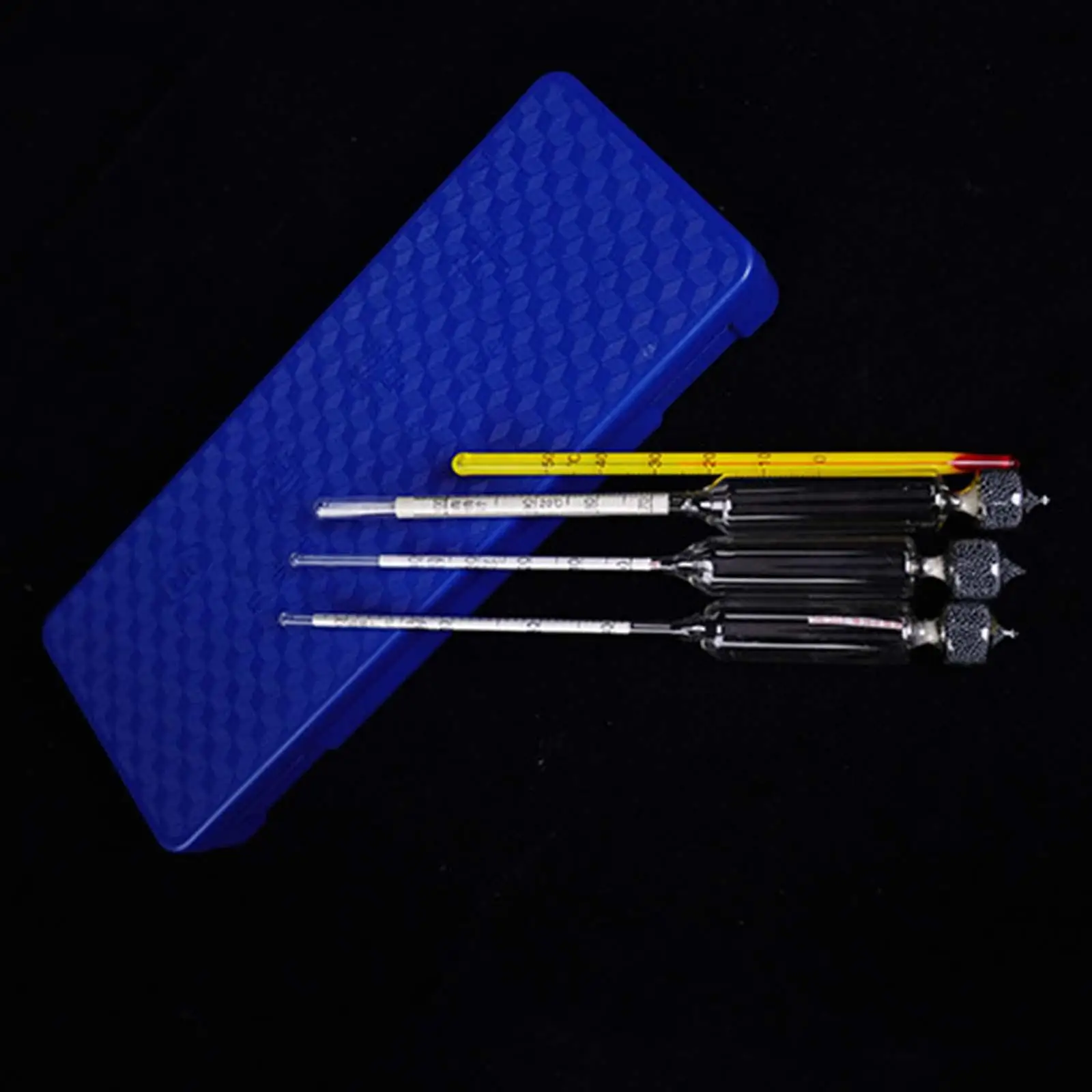 Accurate Alcoholmeter Set with Thermometer Glass Hydrometer Tester for Home Brewing High Proof Distilled Spirits