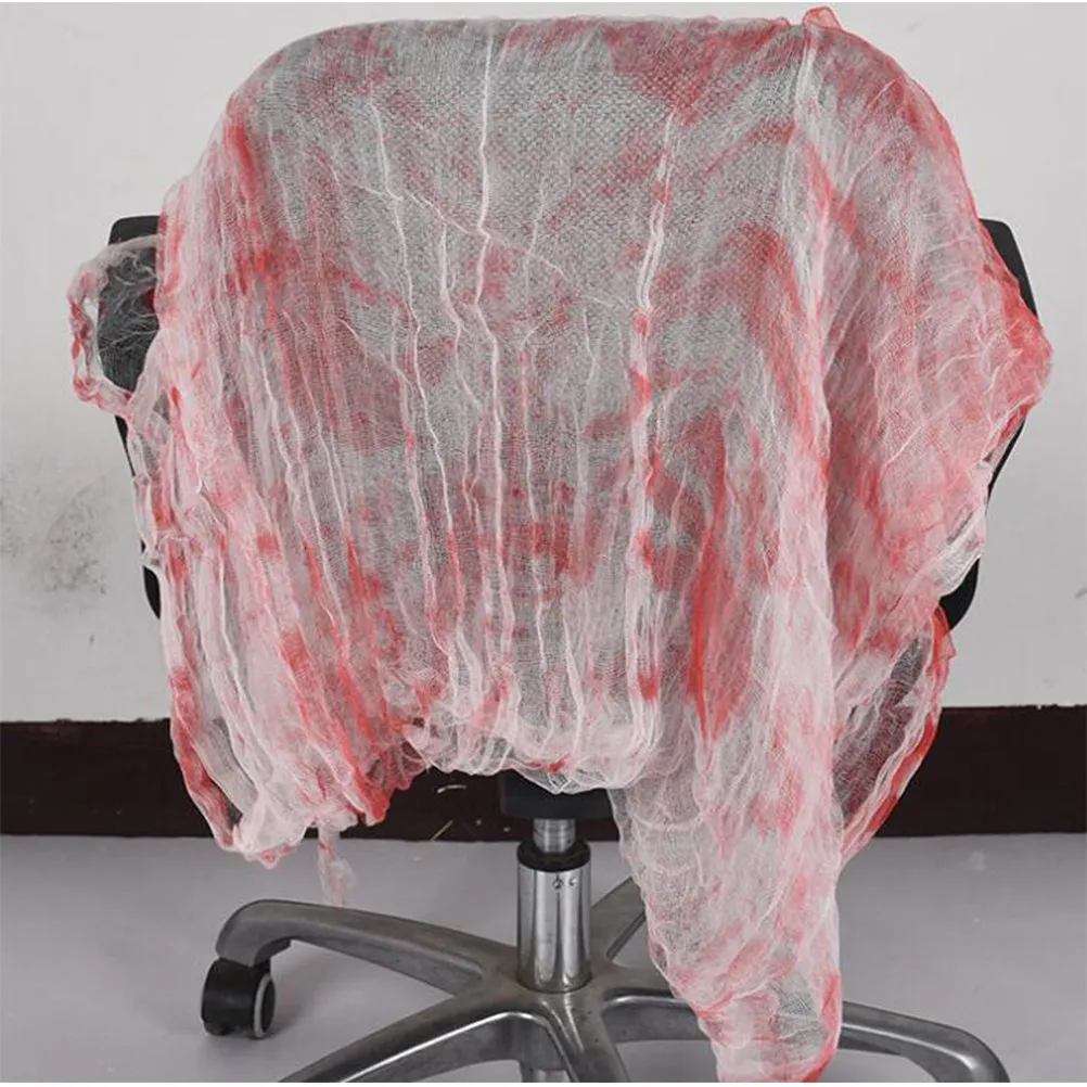 Halloween White Gauze Fabric Decor for Haunted Party Scary Atmosphere Creation Versatile Indoor Outdoor Decoration Party